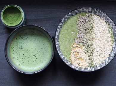 Grüne Smoothiebowl