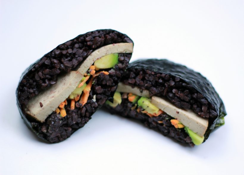 Onigirazu Sushi: Japanisches Reis Sandwich (HCLF & vegan)