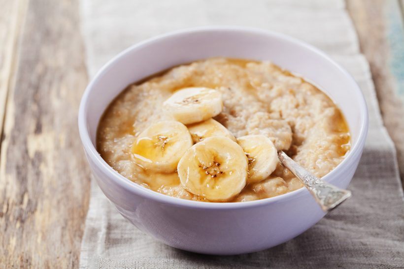 Basisches Frühstück: Hirsebrei mit Banane