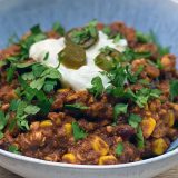 Chili sin Carne mit Tempeh (vegan)