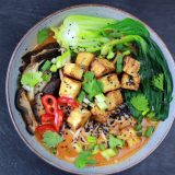 Curry Ramen Suppe mit Tofu (HCLF & vegan)