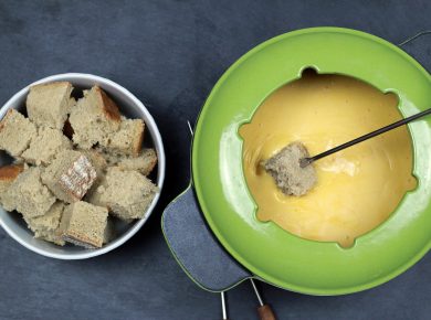 Käsefreies Fondue mit Cashew