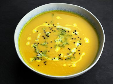 Kurkuma Ingwer Karotten Suppe (vegan)