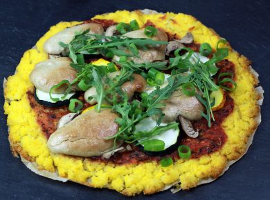 Polenta Pizza (vegan & glutenfrei)