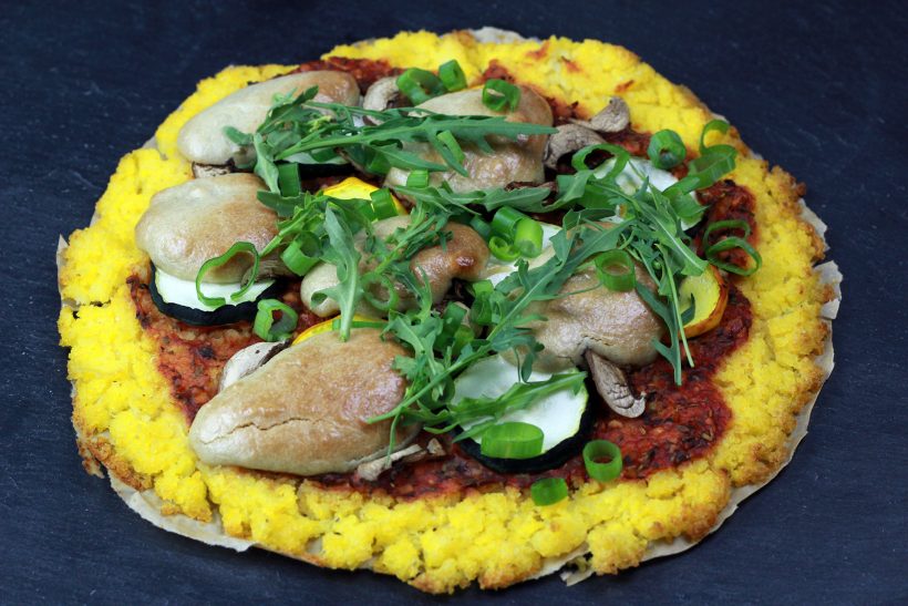 Polenta Pizza (vegan & glutenfrei)