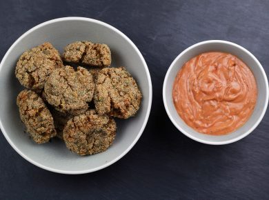 Arancini Reisbällchen mit Tomatendip