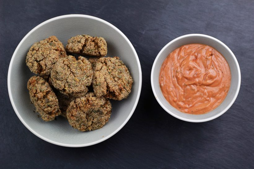 Arancini Reisbällchen mit Tomatendip