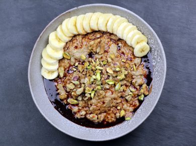 Orientalischer Tahini Porridge