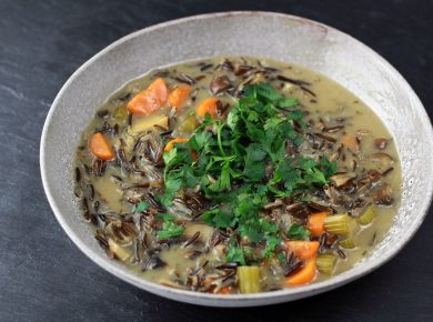 Wildreis Pilz Suppe