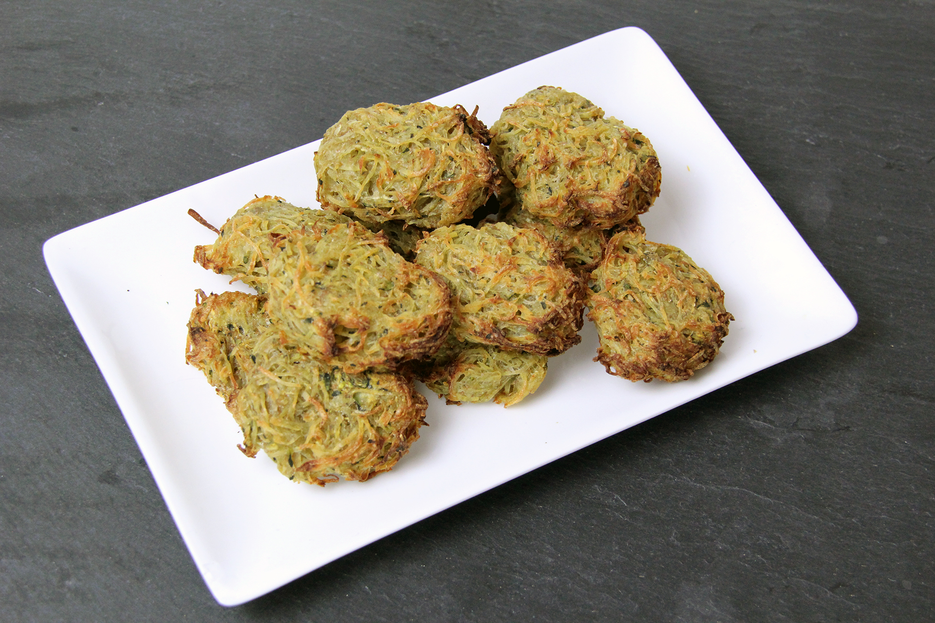 Zucchini Kartoffel Taler (HCLF &amp; vegan) • Healthy Rockstar